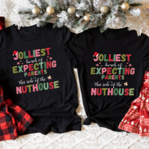 Weihnachts-Schwangerschaftsankündigung Passendes P T-Shirt