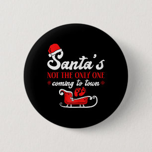 Weihnachts-Schwangerschaftsankündigung von Santa's Button