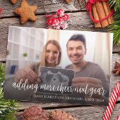 Weihnachts-Schwangerschaftsankündigung Weihnachtsk Feiertagskarte