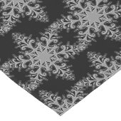 Weihnachts Schwarz und Silver Snowflake Tischläufe Kurzer Tischläufer (Ecke)