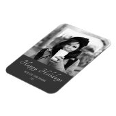 Weihnachts-Schwarz-Weiß-Foto Magnet (Linke Seite)