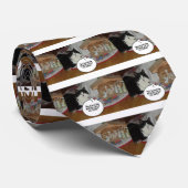 Weihnachts-Schwarz-Weiß-Spaß Krawatte (Gerollt)