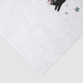 Weihnachts-Schwarze Katzen Seidenpapier (Detail)