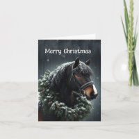 Weihnachts-Schwarzes Pferd