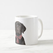 Weihnachts-Schwarzklassehund Kaffeetasse (VorderseiteRechts)