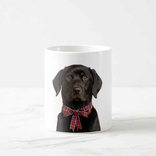 Weihnachts-Schwarzklassehund Kaffeetasse (Mittel)