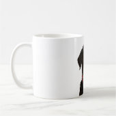 Weihnachts-Schwarzklassehund Kaffeetasse (Links)
