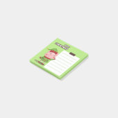 Weihnachts-Schwein-Elfen-Post-It-Notizen Post-it Klebezettel (angewinkelt)