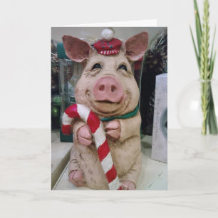 WEIHNACHTS**SCHWEIN** HAT EIN FANTASIISCHES WEIHNA FEIERTAGSKARTE