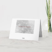 Weihnachts-Schwester & Bruder im Recht über die Me Karte (Rückseite)