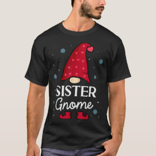 Weihnachts-Schwester-Gnom-Zwerg-Garten-Gnom-Famili T-Shirt