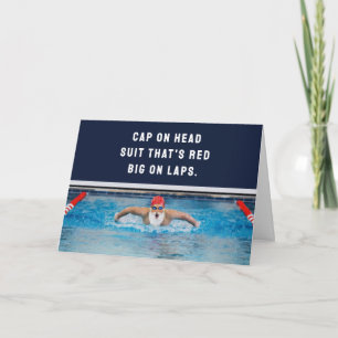 Weihnachts-Schwimmen  Feiertagskarte