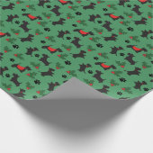 Weihnachts-Scottie Geschenk Wrapping Papier Dog Wr Geschenkpapier (Ecke)