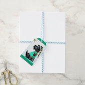 Weihnachts Scottie Geschenkanhänger (Mit Garn)