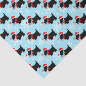 Weihnachts-Scottie-Hunde-Muster Seidenpapier (Ausschnitt)