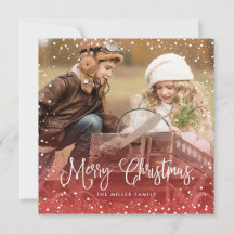 Weihnachts-Script-Foto Square