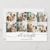 Weihnachts-Script-Foto Weihnachtskarte Feiertagskarte (Vorderseite)