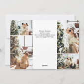 Weihnachts-Script-Foto Weihnachtskarte Feiertagskarte (Rückseite)