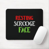 Weihnachts-Scrooge Gesicht Funny Men Fam Mousepad (Mit Mouse)