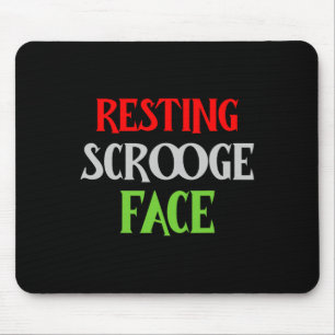Weihnachts-Scrooge Gesicht Funny Men Fam Mousepad