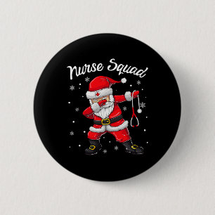 Weihnachts Scrub Tops Frauen Dabbing Santa Scrubs  Button