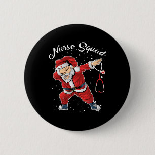Weihnachts Scrub Tops Frauen Dabbing Santa Scrubs Button