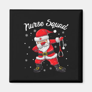 Weihnachts Scrub Tops Frauen Dabbing Santa Scrubs Magnet