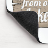 Weihnachts-Seehütte Mousepad (Ecke)