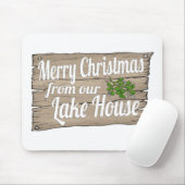 Weihnachts-Seehütte Mousepad (Mit Mouse)