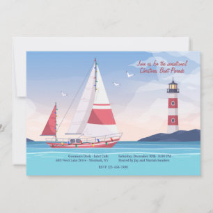 Weihnachts-Segelboot-Parade Einladung