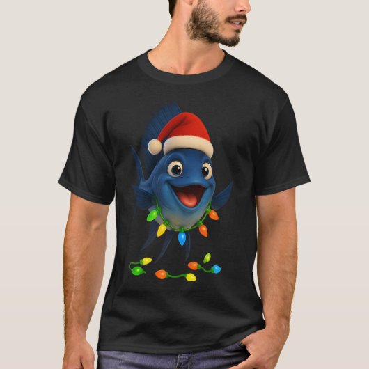 Weihnachts-Segelfisch T-Shirt (Vorderseite)