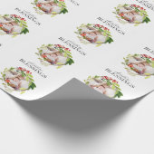 Weihnachts-Segeln Aquarellfolien-Foto Geschenkpapier (Ecke)