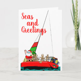 Weihnachts segeln karte