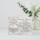 Weihnachts-Segen-Bibel-Verse-Nummern 6 24-26 Postkarte (Stehend Vorderseite)