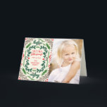 Weihnachts-Segen-Foto-Feiertagsgrußkarte Feiertagskarte<br><div class="desc">Bitte ersetzen Sie das Template Foto vor dem Kauf durch ein eigenes Bild.</div>
