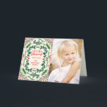Weihnachts-Segen-Foto-Feiertagsgrußkarte Feiertagskarte<br><div class="desc">Bitte ersetzen Sie das Template Foto vor dem Kauf durch ein eigenes Bild.</div>