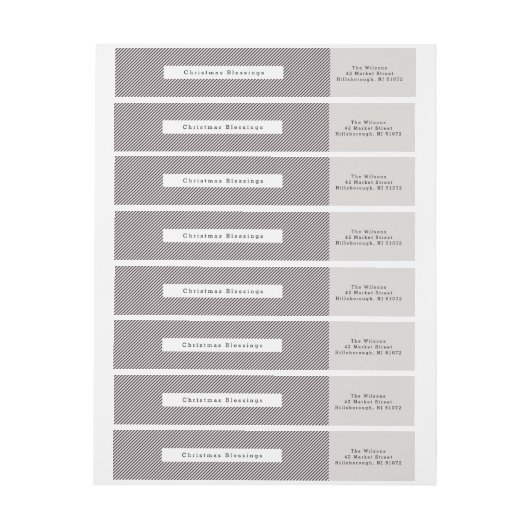 Weihnachts-Segnung Feiertage Rücksendeadresse (Bogen)