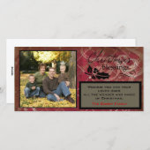 Weihnachts-Segnung Fotokarte Feiertagskarte (Vorne/Hinten)