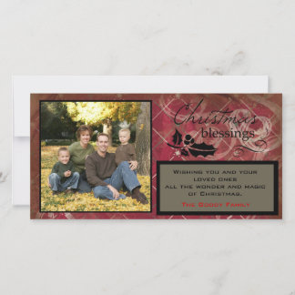 Weihnachts-Segnung Fotokarte Feiertagskarte