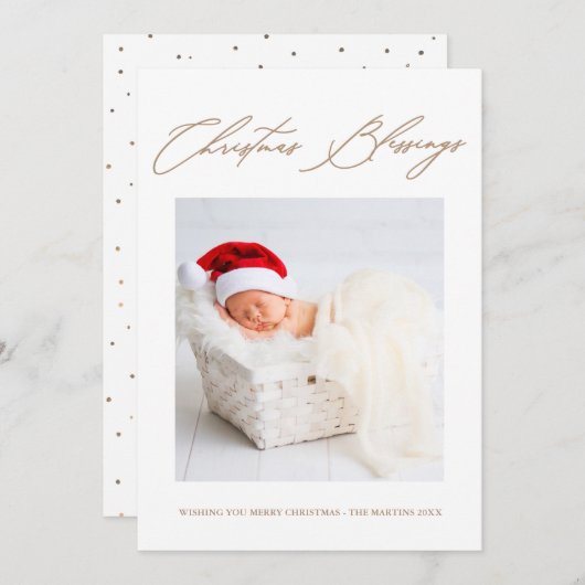 Weihnachts-Segnung Weihnachtskarte Einladung (Vorne/Hinten)