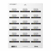 Weihnachts-Segnungen Adressaufkleber (Vorne)