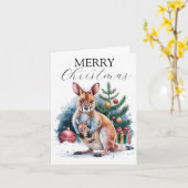 Weihnachts-Segnungen aus dem Herzen Australiens Karte (Gelbe Blume)