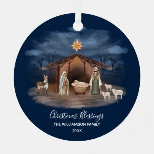 Weihnachts-Segnungen Christliche Keramik Ornament Aus Metall