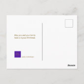 Weihnachts-Segnungen Custom Family Foto Postkarte (Rückseite)