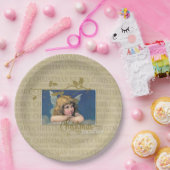 Weihnachts-Segnungen-Engel Pappteller (Party)