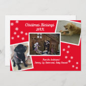 Weihnachts-Segnungen Feiertagskarte (Vorne/Hinten)