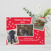 Weihnachts-Segnungen Feiertagskarte (Stehend Vorderseite)