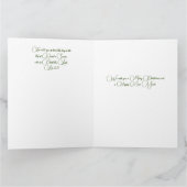 Weihnachts-Segnungen floral Karte (Innenseite)