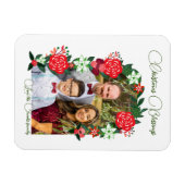 Weihnachts-Segnungen floral Magnet (Horizontal)
