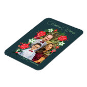 Weihnachts-Segnungen floral Magnet (Linke Seite)